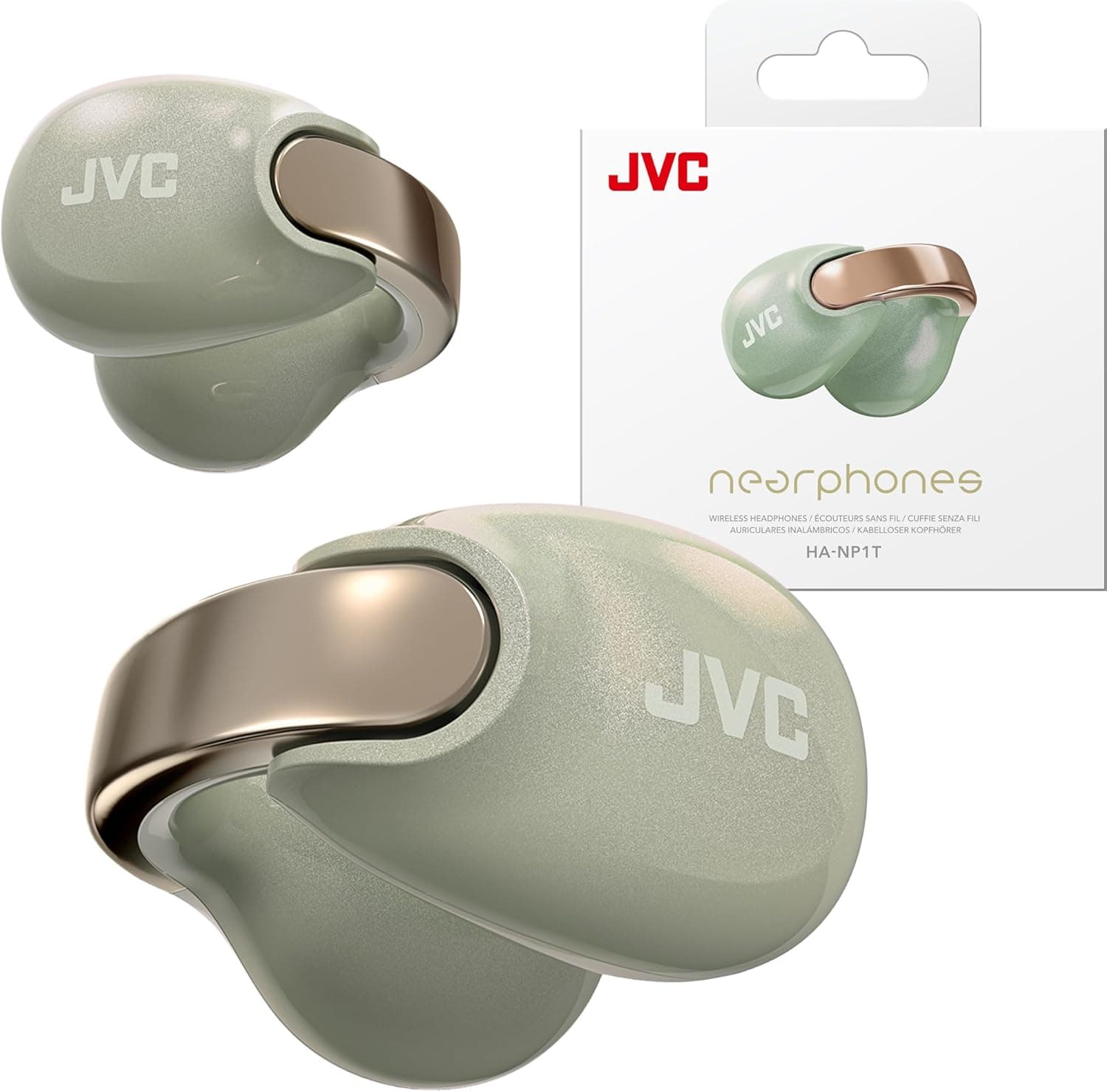JVC Nearphones Pearl Edition: Wireless Earbuds with Comfort & Battery Life