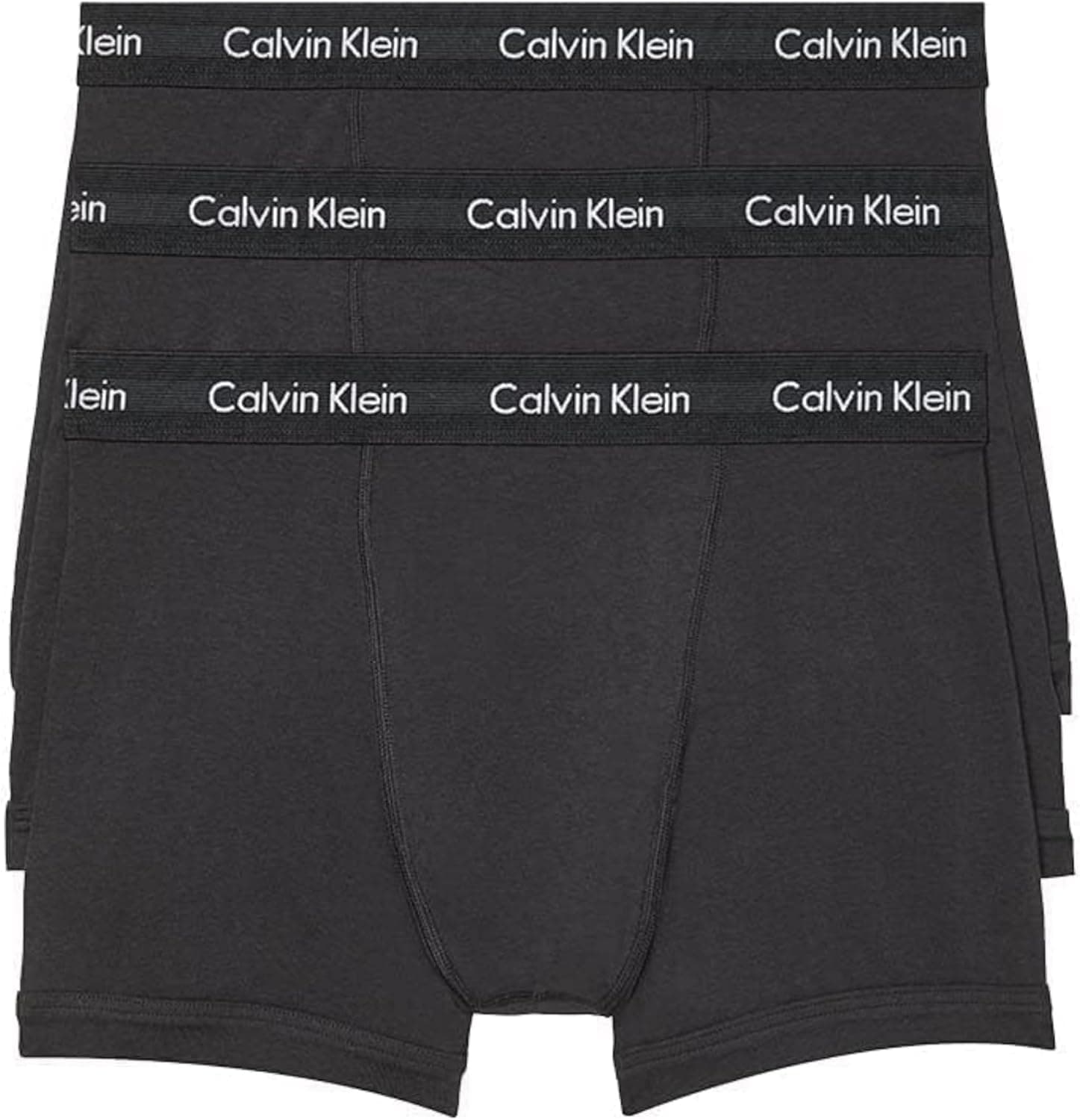 Calvin Klein Men's Cotton Stretch Boxer Briefs - 3 Pack, Black