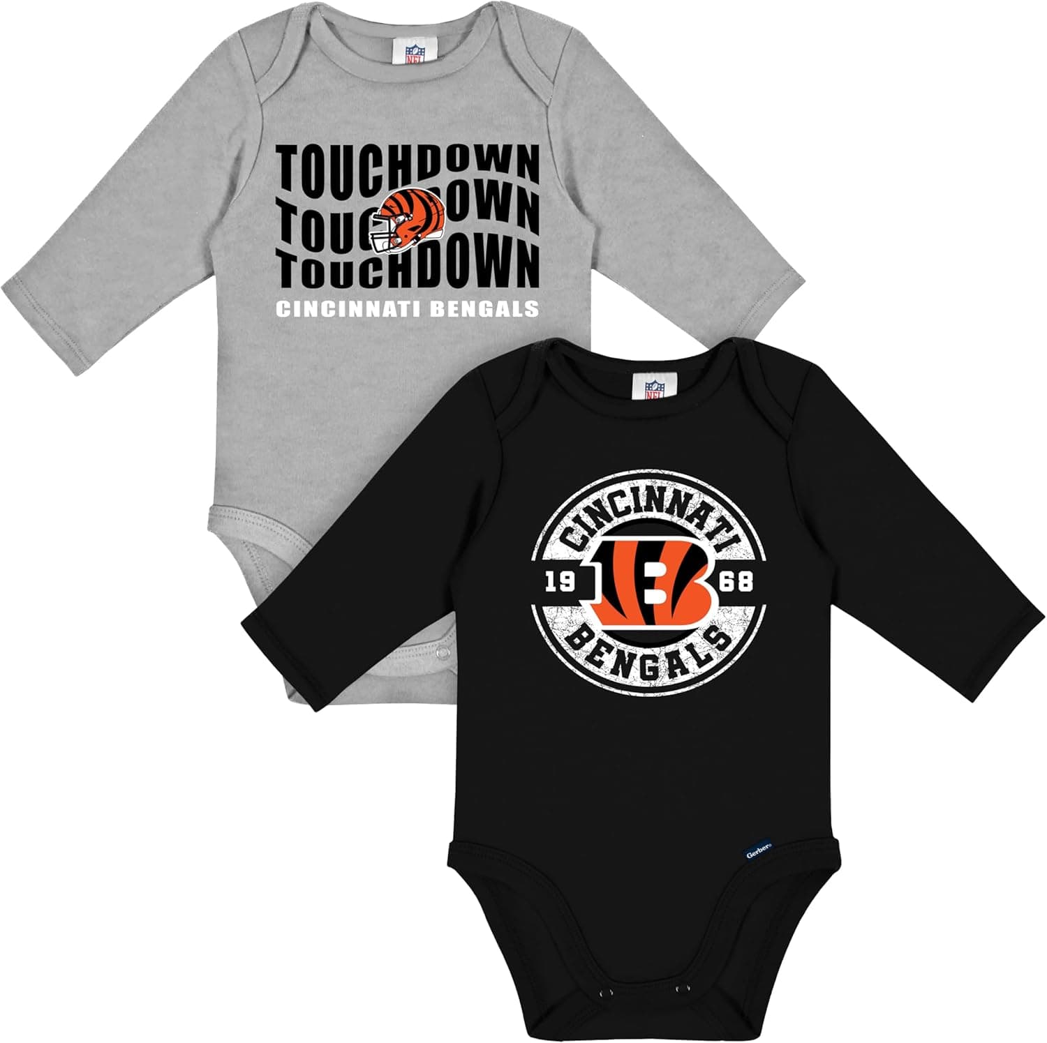 Gerber Baby NFL Onesie Bodysuit - Bengals, 18 Months
