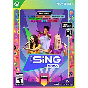 Let’s Sing 2026 + 2 Mics (Xbox Series X) $20