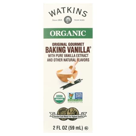 Watkins Organic Original Gourmet Baking Vanilla, with Pure Vanilla Extract and Other Natural Flavors, 2 fl oz