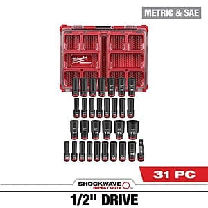 Milwaukee SHOCKWAVE Impact-Duty Socket Set - Powerful Tools at a Great Price