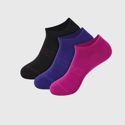 Hanes Women's Moves Premium Seamless Stretch 3pk No Show Tab Socks - Assorted Color 5-9: Midweight Knit, Y-Heel Stitching, Arch Support