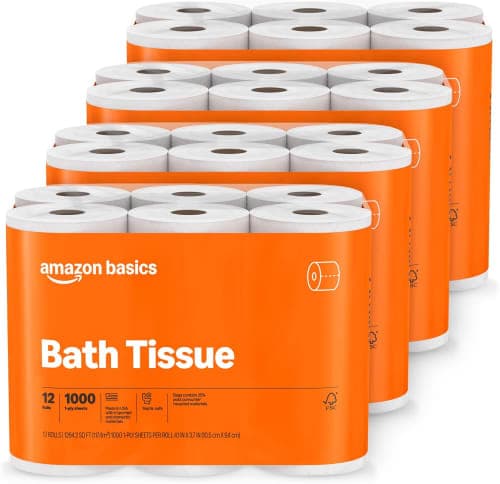 Amazon Basics 1000 Sheet Bath Tissue: 37% Off