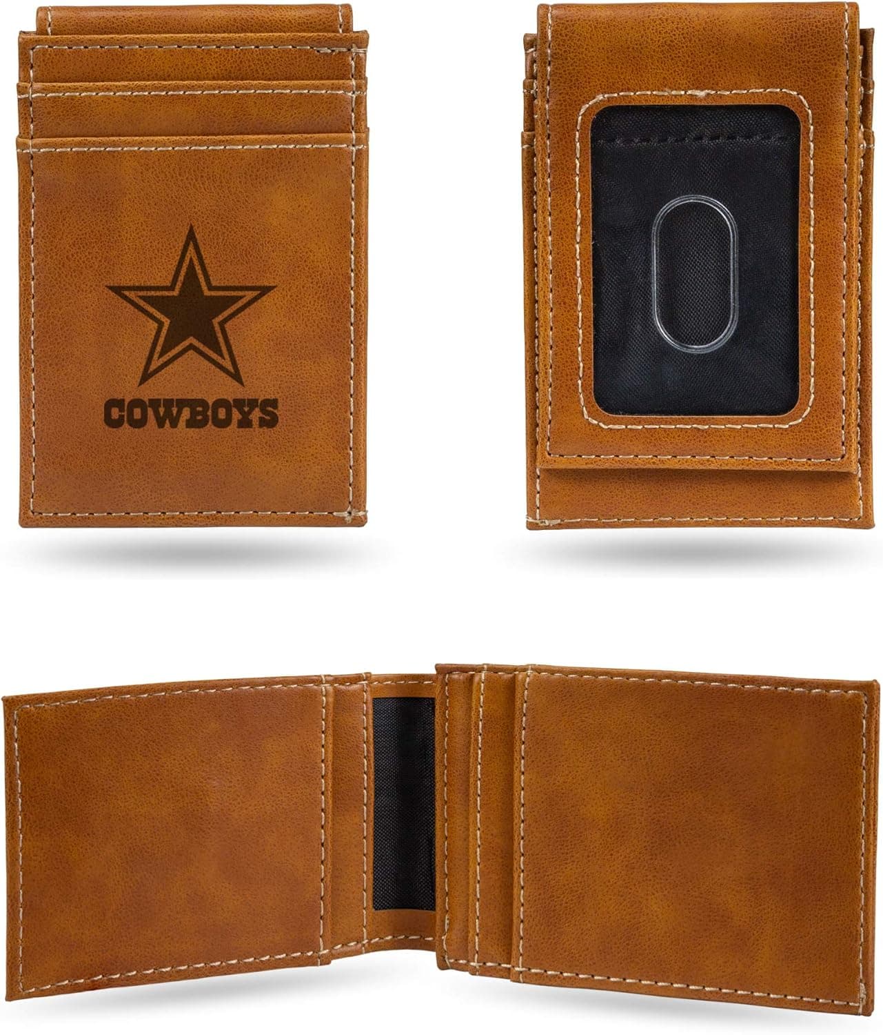 Rico Industries Cowboys Laser Engraved Leather Wallet