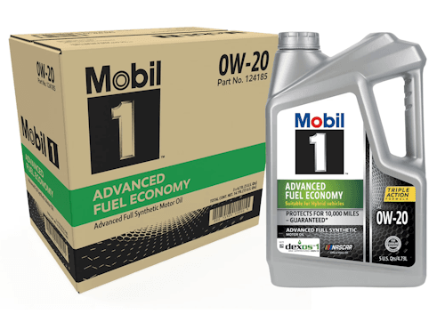 Mobil 1 Advanced Fuel Economy Full Synthetic Motor Oil 5-Quart Bottle 3-Pack