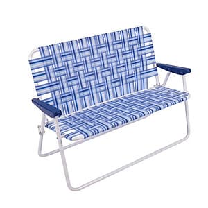 Folding Lawn Chair with 4' x 2' x 3' Blue Web Design