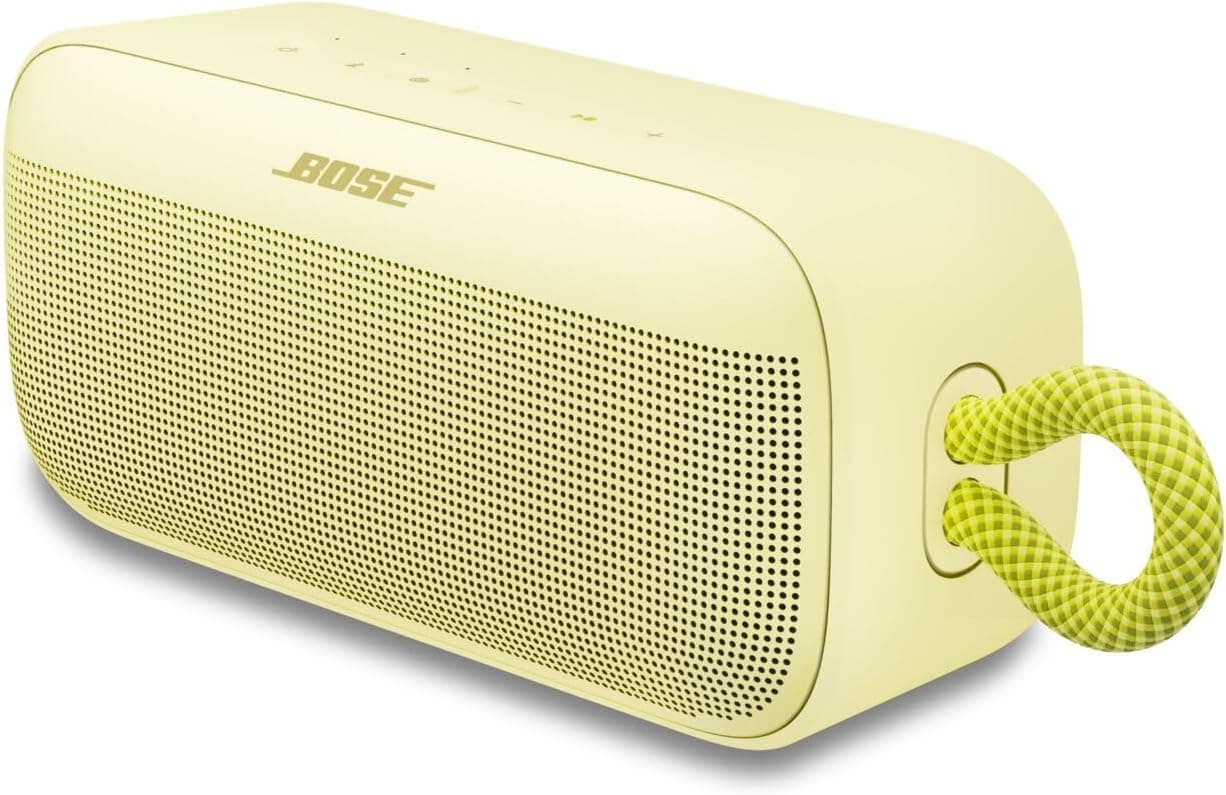 Bose SoundLink Plus Portable Bluetooth Speaker, Wireless Outdoor Speaker, Up to 20 Hours Battery Life, Waterproof and Dustproof, Citrus Yellow - Limited Edition Color