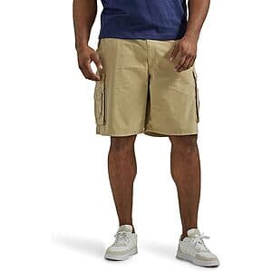 Lee Men's Big & Tall Belted Cargo Shorts at a Great Price