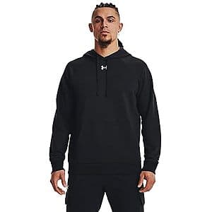Prime Members: Save 29% on Under Armour Men's Rival Fleece Hoodie (Black) for $15.65