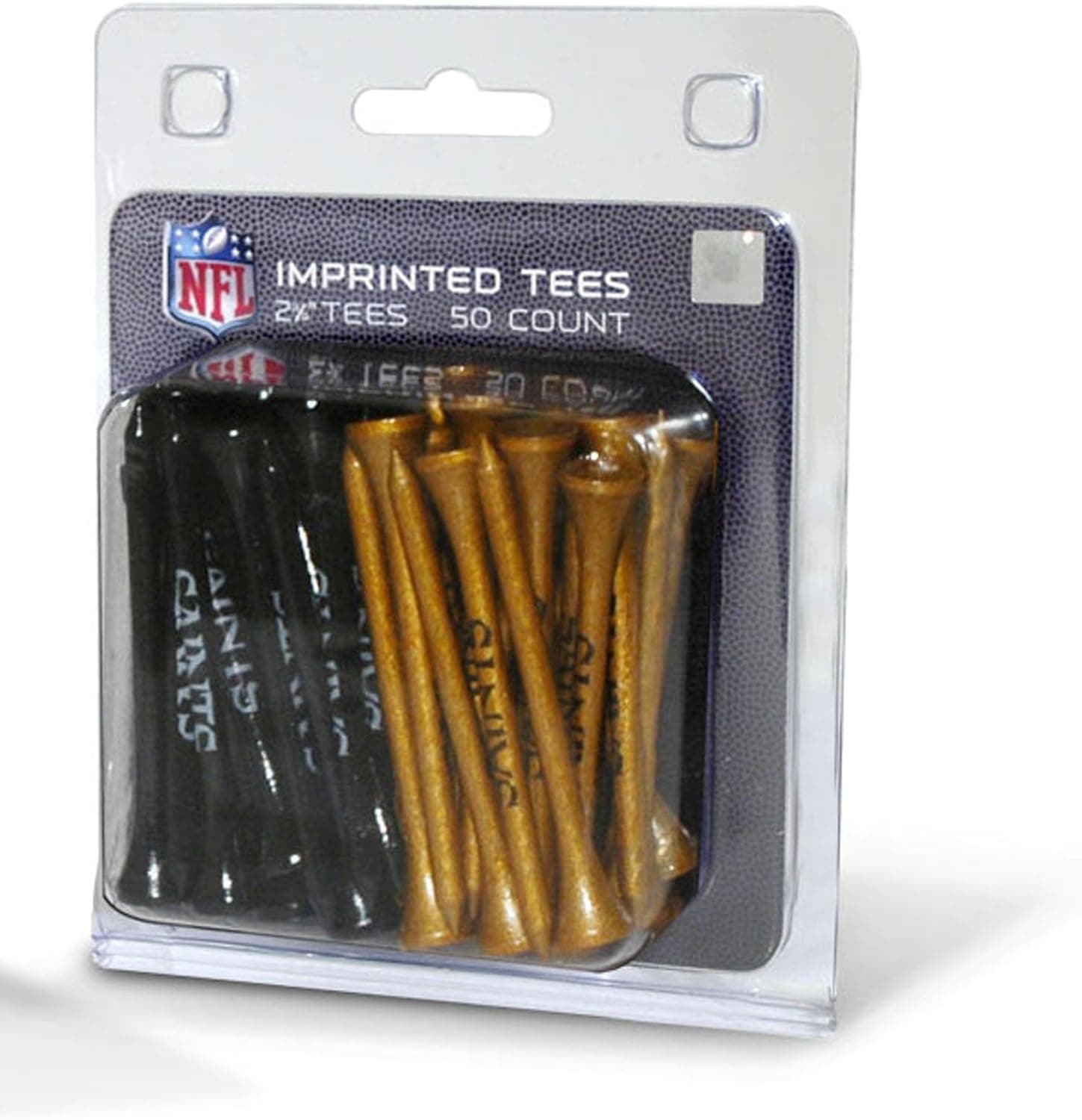 Team Golf NFL Saints 50-Pack Golf Tees