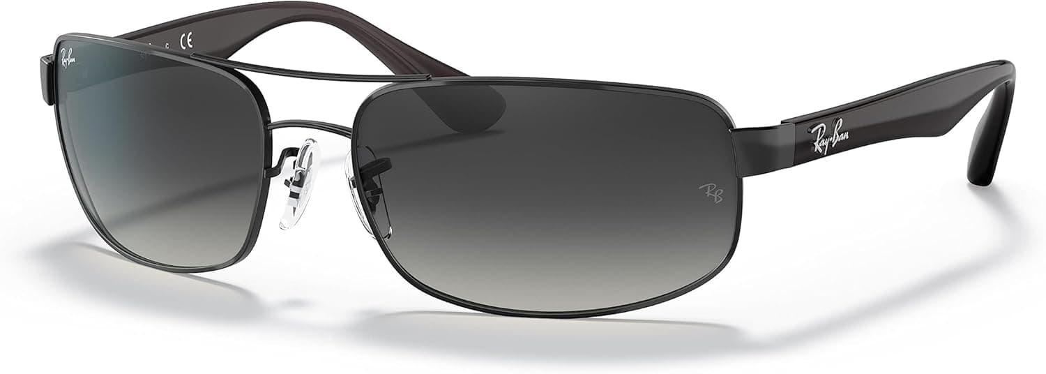 Ray-Ban Matte Black Gradient Sunglasses - 50% Off
