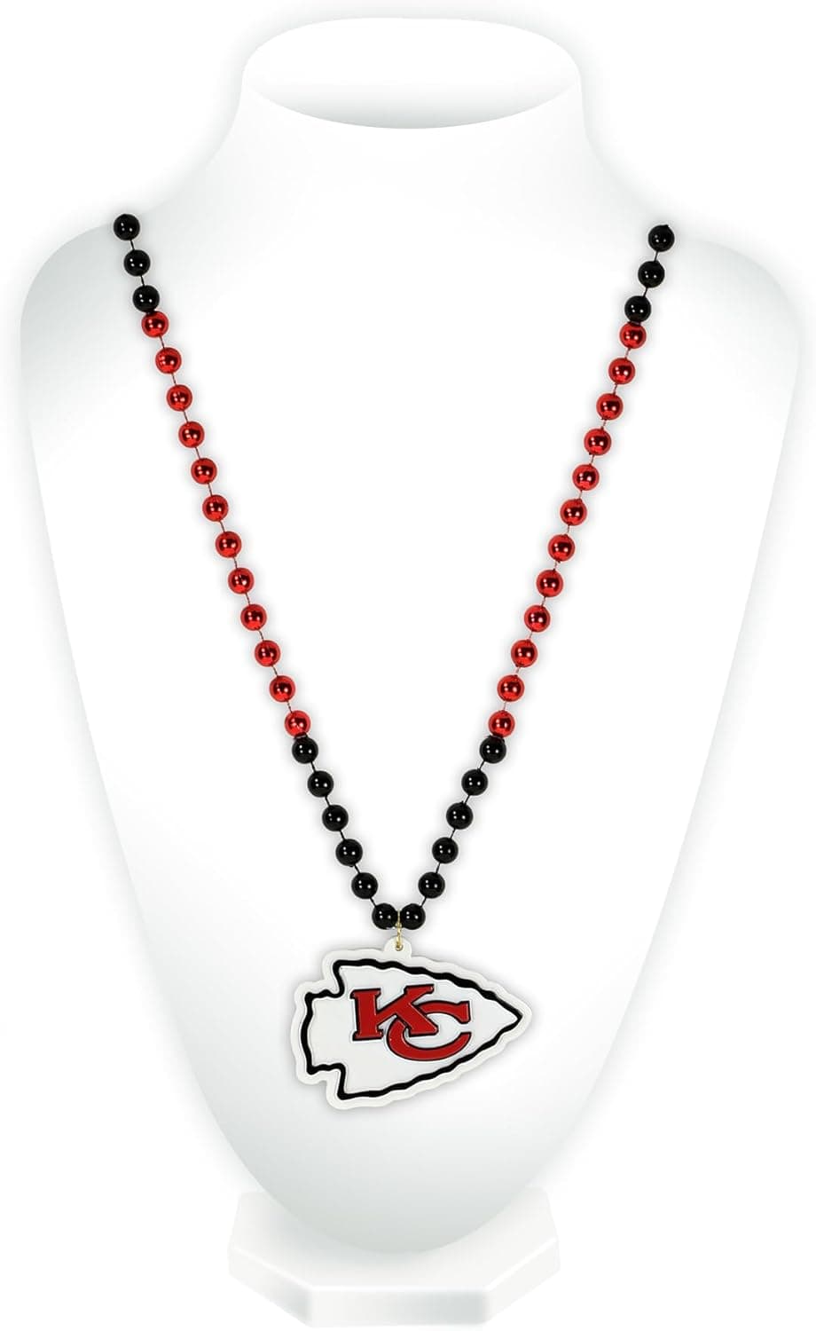 Colorful NFL Mardi Gras Beads - Kansas City Chiefs