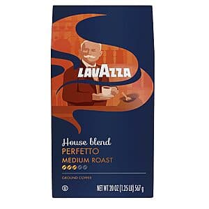 Lavazza Perfetto Dark Roast Ground Coffee - Smooth, Rich Flavor