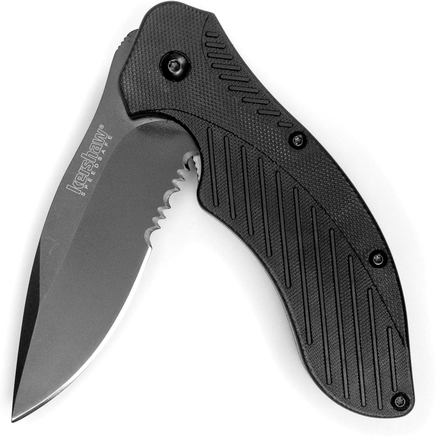 Kershaw Clash Black Serrated Pocketknife - 26% Off