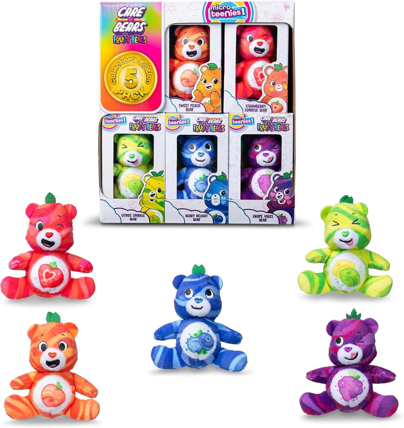 Save 42% on Micro Teenies Care Bears Fruit Friends 5-Pack