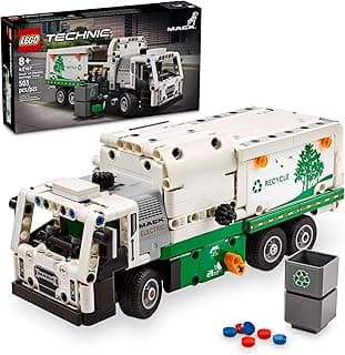 LEGO Technic Mack LR Electric Garbage Truck Toy, Buildable Kids Truck for Pretend Play, Great Gift for Boys, Girls and Kids Ages 8 and Up who Love Recycling Toys and Vehicles, 42167
