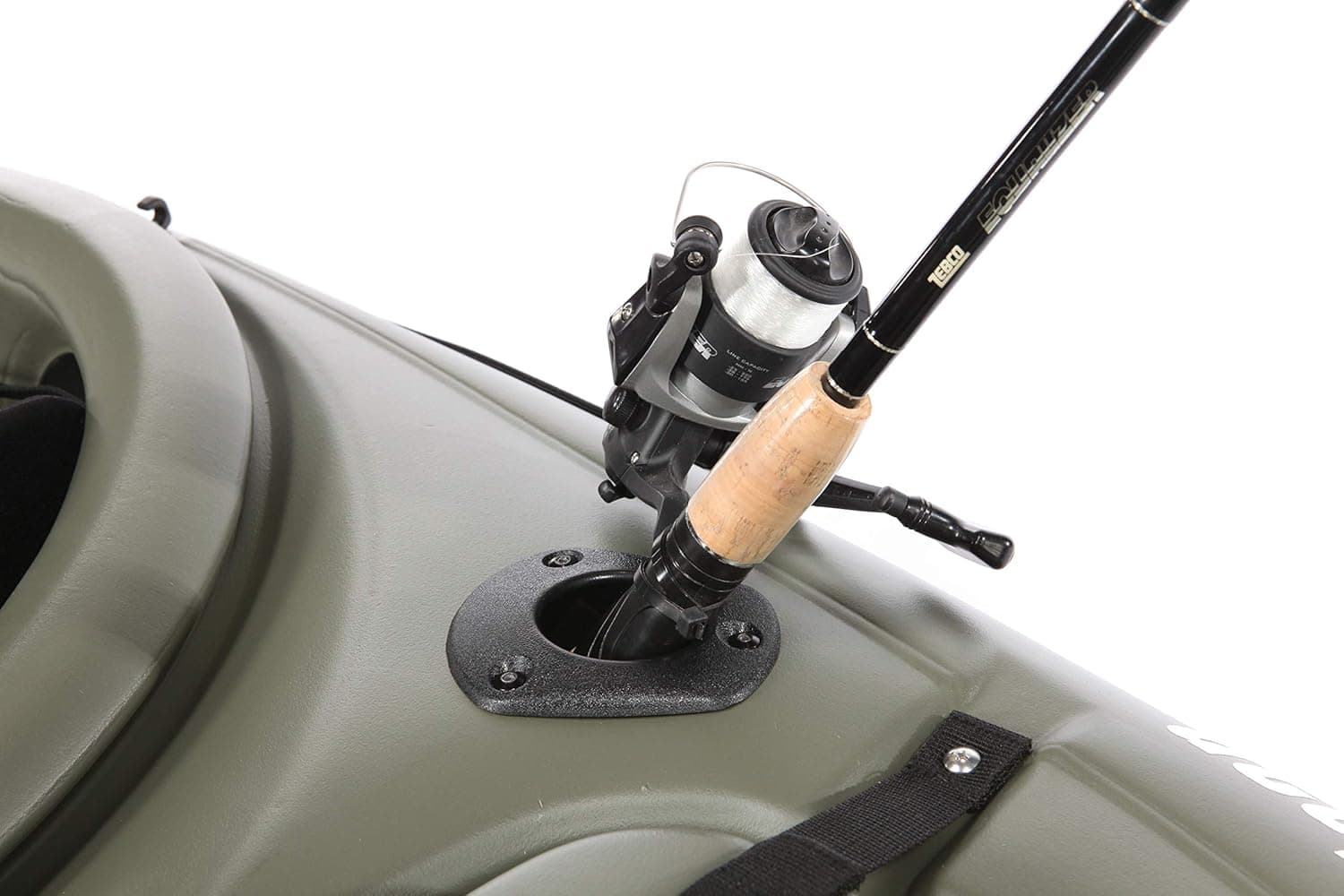 Secure Your Fishing Gear with Pelican's Flush Mount Kayak Rod Holder