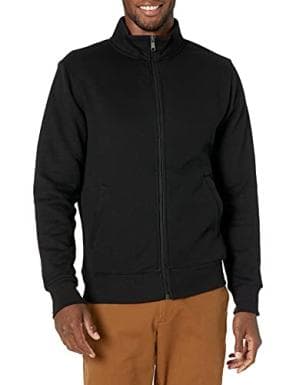 Amazon Essentials Men's Full-Zip Fleece Mock Neck Sweatshirt Electronics.woot!