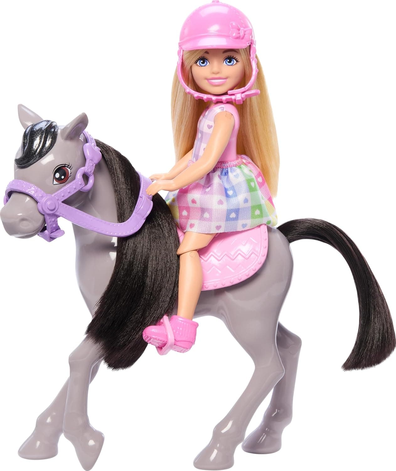 Barbie Chelsea Doll & Toy Horse Set - Ride the Gray Pony