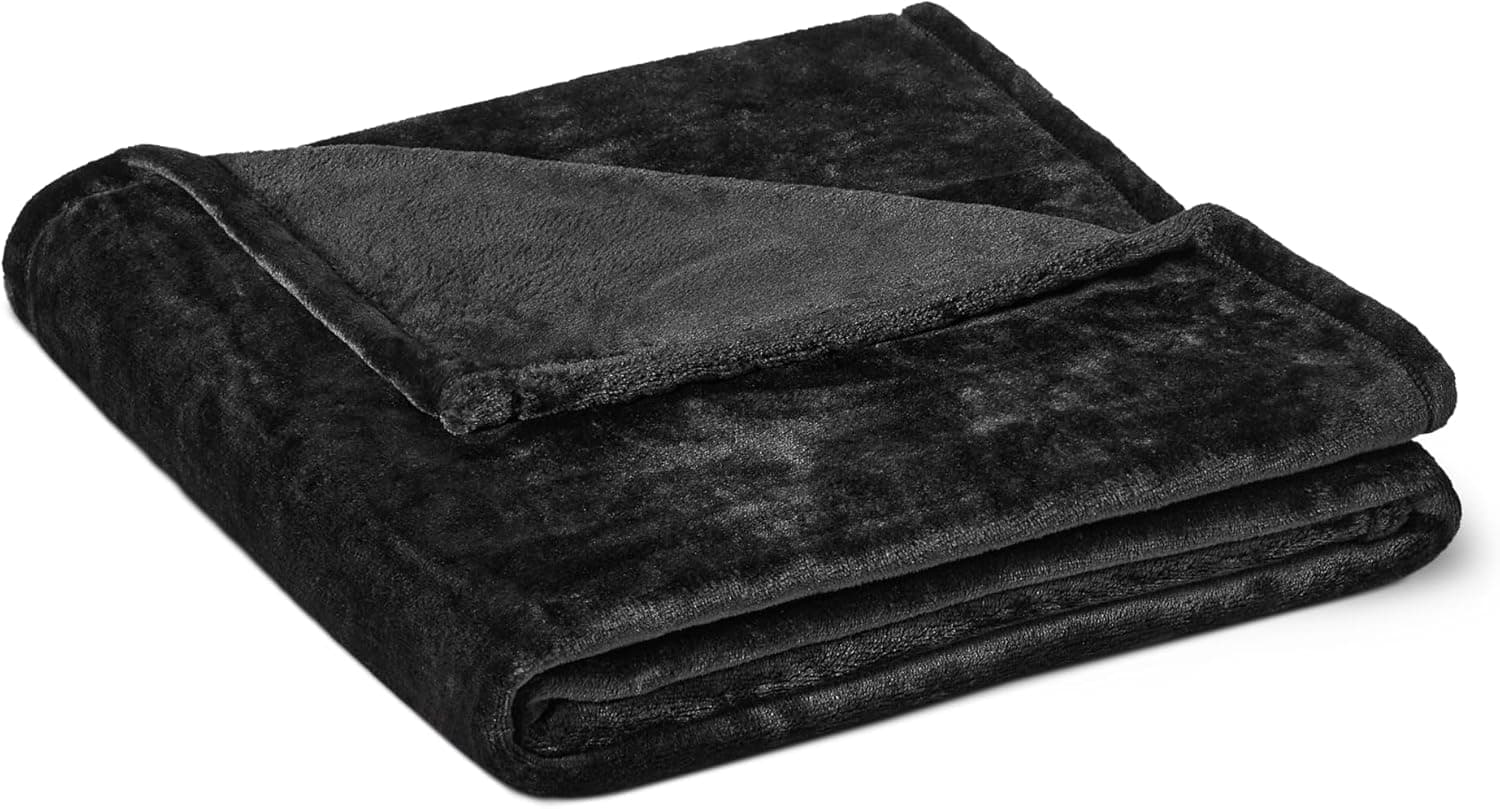 Cozy Amazon Basics Fleece Throw - 50x60 Inches, 18% Off