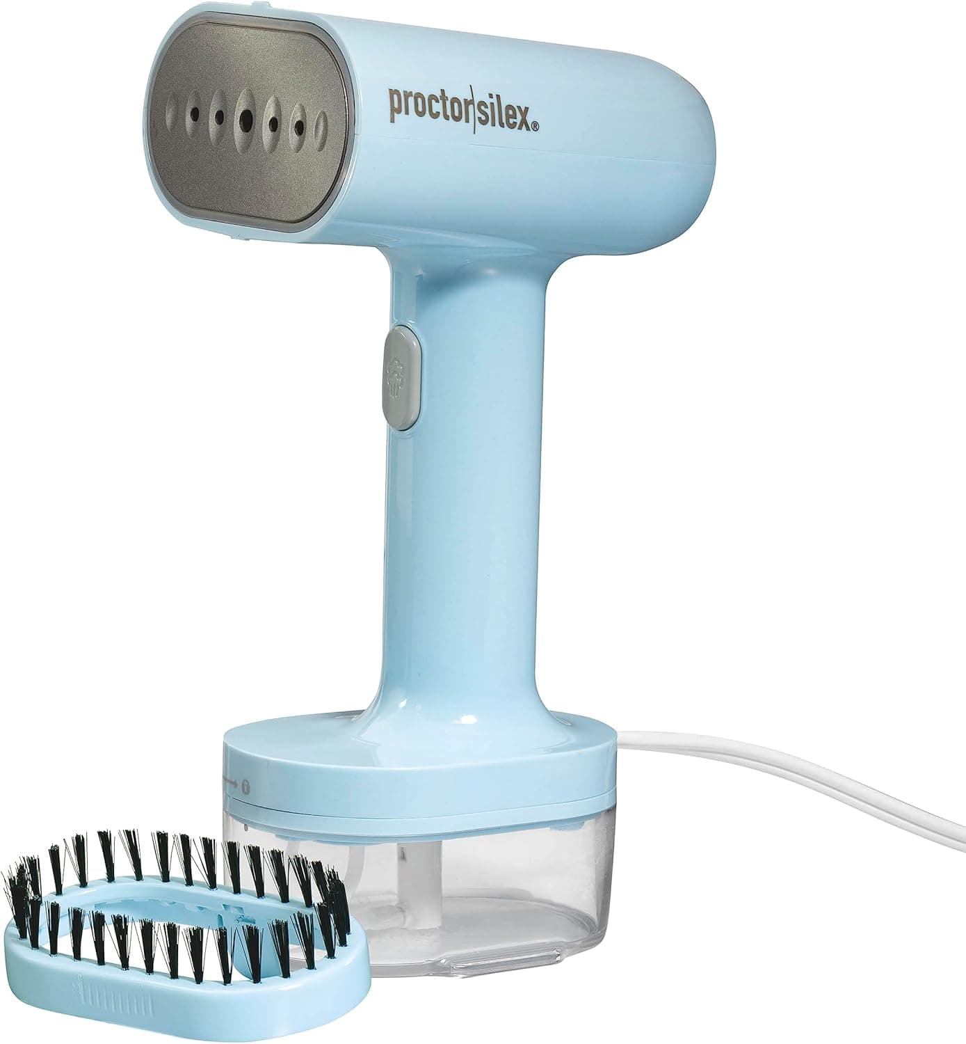 Proctor Silex Compact Travel Iron & Garment Steamer for Clothes, Ready in 45 Seconds for 7 Minutes of Continuous Use, Portable and Lightweight, Vacation Essentials, 1200 Watts, 120 ml Water Tank, Blue