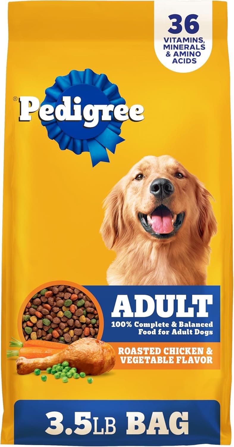 Pedigree Complete Nutrition Adult Dry Dog Food, Roasted Chicken & Vegetable, 3.5 lb. Bag