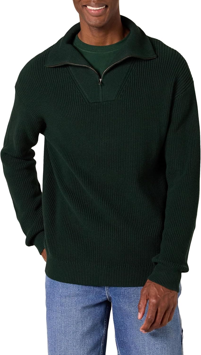Amazon Essentials Men's Cozy Ribbed Sweater - 50% Off