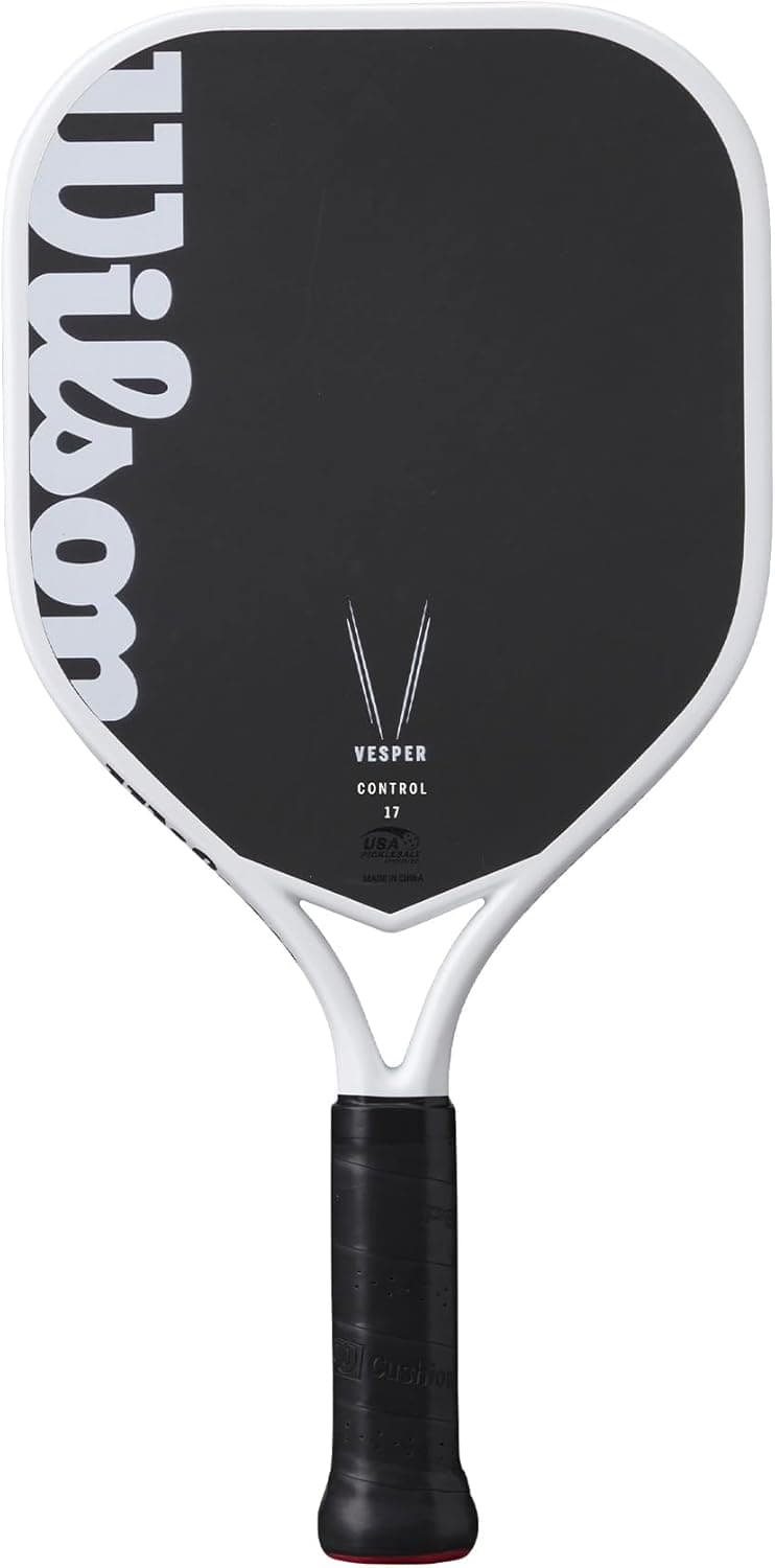 Wilson Vesper Control 17 Pickleball Paddle - Black/White