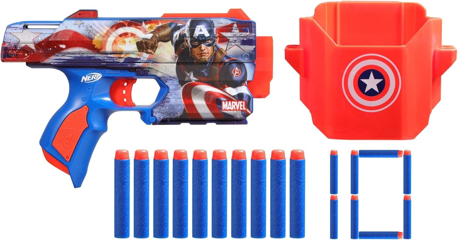 Nerf Marvel Captain America Dart Blaster - 35% Off