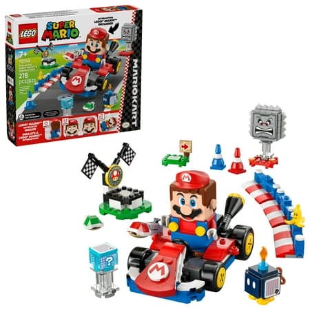 LEGO Super Mario: Mario Kart – Interactive LEGO Mario & Standard Kart Building Toy - Pretend Play Racing Playset for Boys & Girls, Ages 7+ - Kids Birthday Gift Idea - 72043