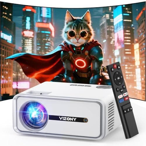 Enjoy Wireless Projector Experience with VIZONY Native 1080P