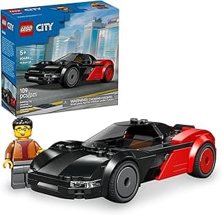 LEGO City EV Supercar Building Toy for Kids - Pretend Play Set for Boys & Girls, Ages 5+ - Sports Car Toy W/Driver Minifigure - Gift Idea for Birthdays - 60486