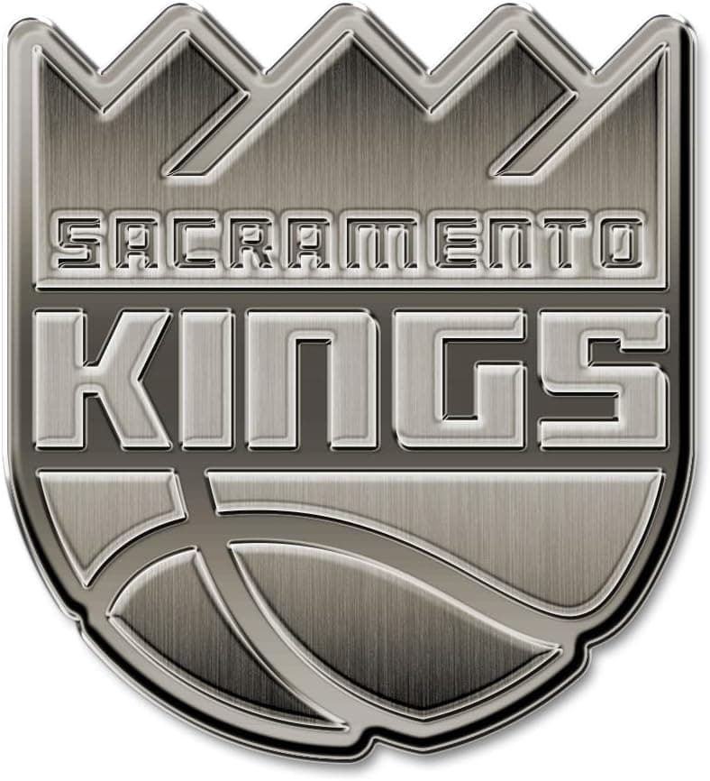 Rico Industries NBA Sacramento Kings Antique Nickel Auto Emblem