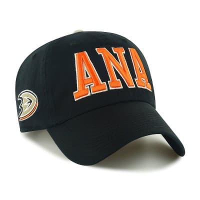 NHL Anaheim Ducks Clique Hat: Cotton Adjustable Baseball Cap with Team Logo
