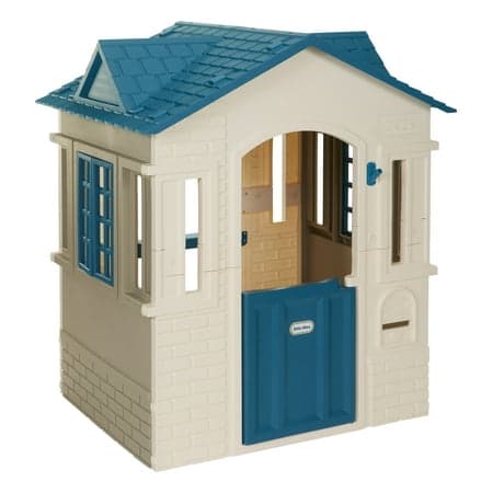 Little Tikes Cape Cottage Pretend Playhouse with Working Door, Toddlers Ages 2+, Blue