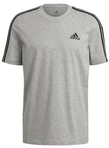 Grab adidas Men Essentials 3-Stripes T-Shirt for 75% Off