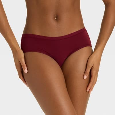 Women's Luxe Stretch Cheeky Underwear - Auden™ Berry Red XL