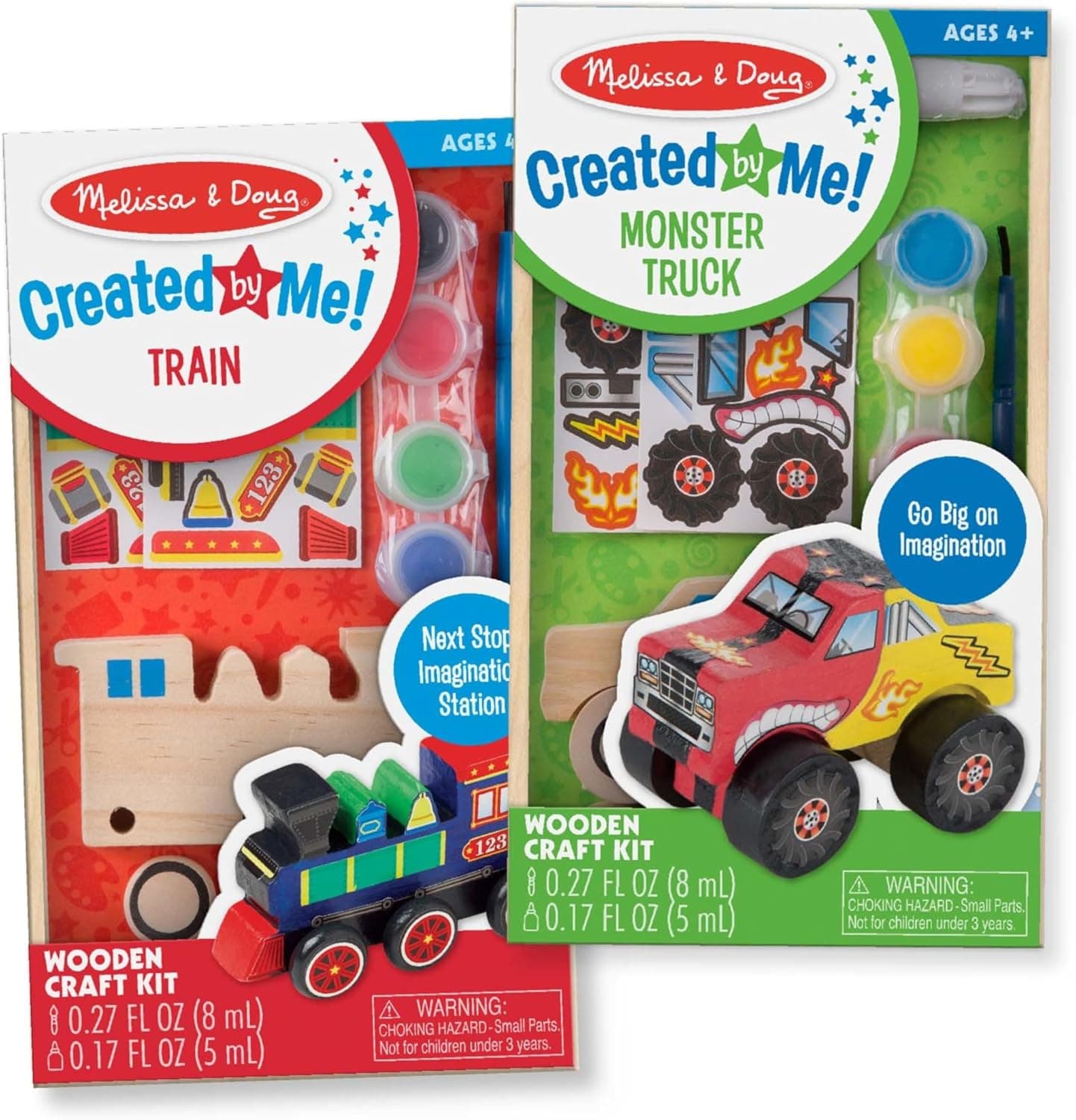 Monster Truck & Train Craft Kit for Kids by Melissa & Doug