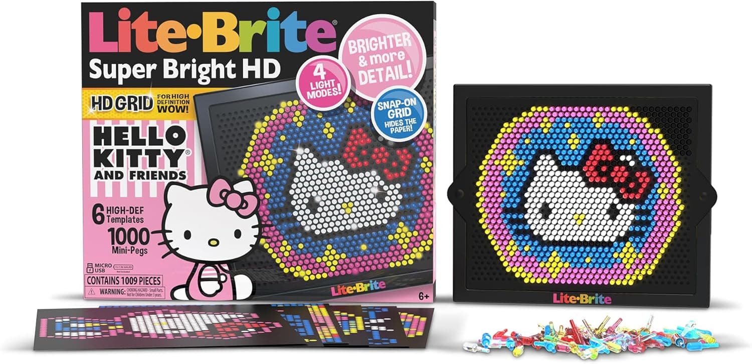 Lite Brite Super Bright HD: Unleash Creativity with Hello Kitty