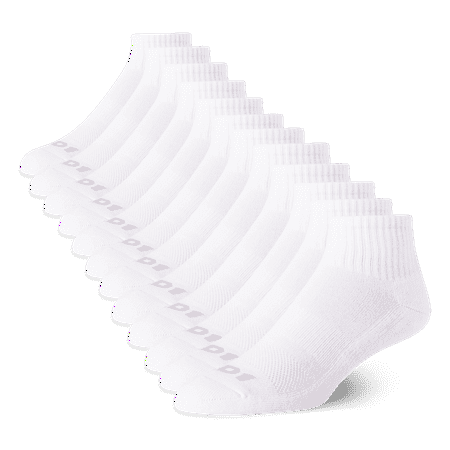 AND1 Men's Socks, Lightweight Quarter Socks, 12 Pack