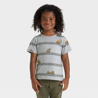 Toddler Boys' Short Sleeve Relaxed T-Shirt - Cat & Jack™ Gray 4T