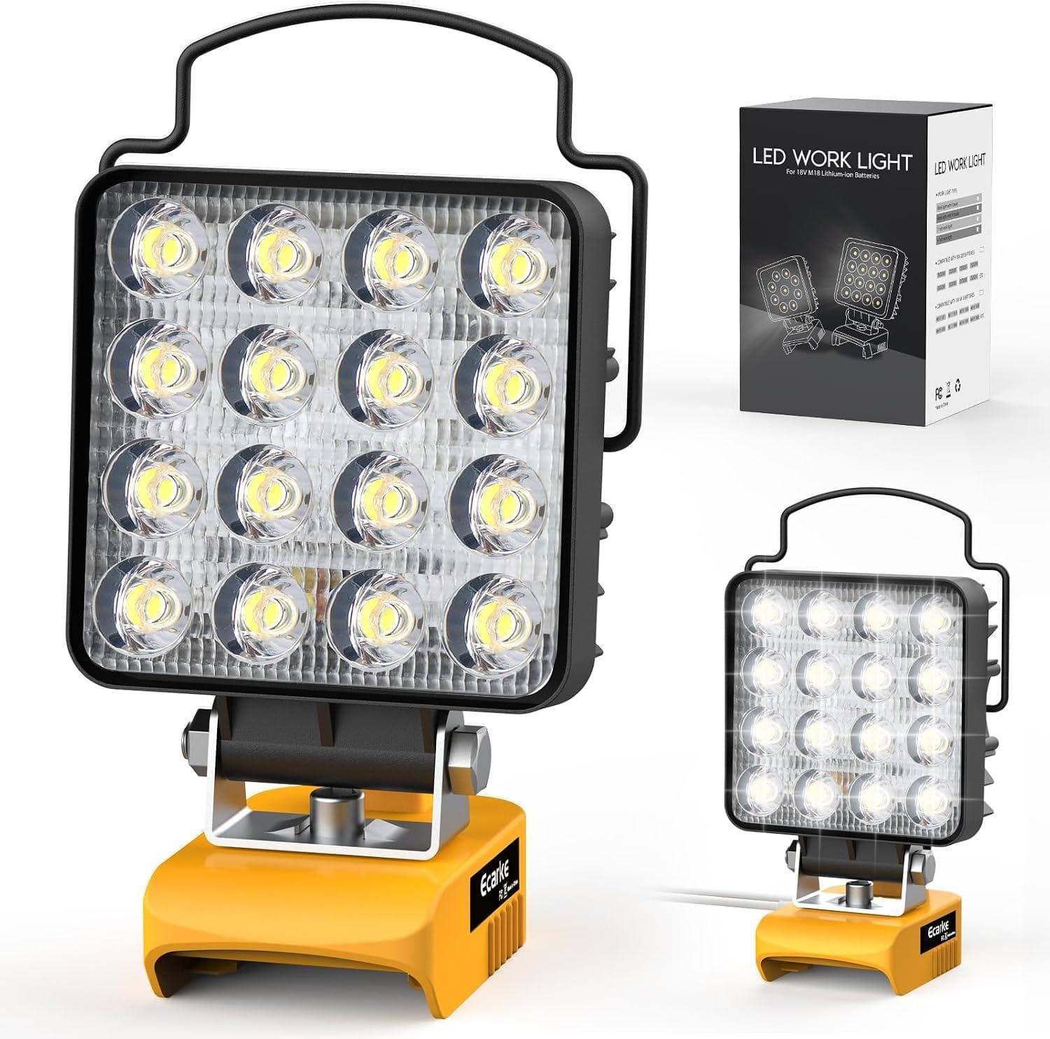 DeWALT 20V LED Work Light with Adjustable Head & USB Charging - 31% Off on Amazon