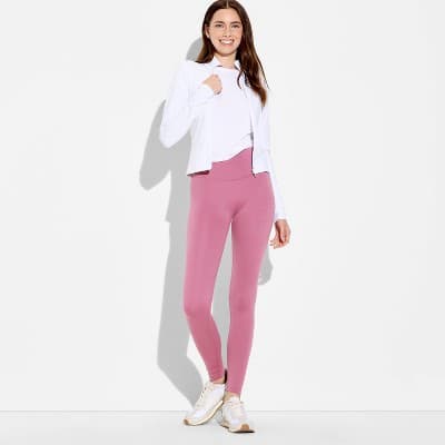 Women's High-Waisted ButterBliss Leggings - Wild Fable™ Mauve L