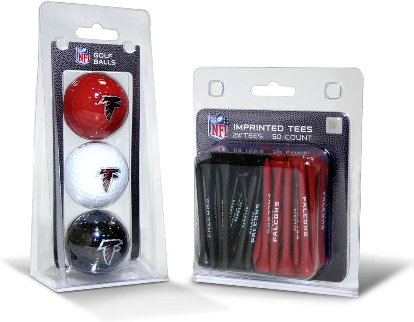 NFL Fan Pack: Falcons 3-Ball & 50-Tee Set