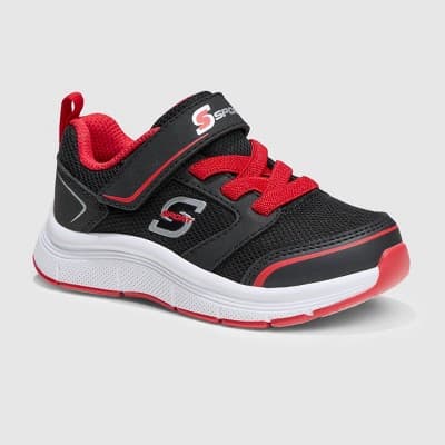 S Sport By Skechers Toddler Remmie Sneakers - Black 5T: Hook & Loop, Cushioned Insole, Mesh Upper