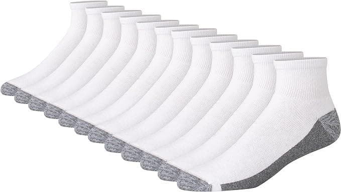 Comfort and Durability: 12-Pack Hanes Men's Max Cushioned Ankle Socks