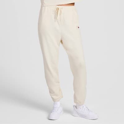 Champion Women's High-Rise Cropped French Terry Sweatpants - Cream XL