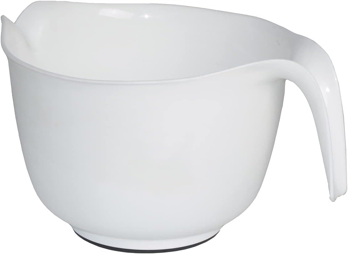 Glad 3-Quart Mixing Bowl with Handle - Heavy Duty & Dishwasher Safe