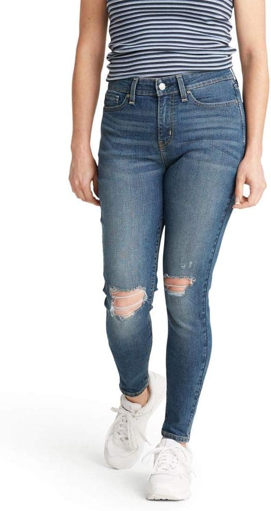 Levi's Women's Mid Rise Super Skinny Jeans at 54% Off